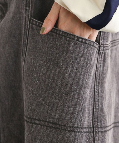 RAGEBLUE（レイジブルー）の「2WAYデニムジャンスカ/デニムスカート（デニムスカート・レディース・ブルー/ブラック・FREE）」の16枚目の写真