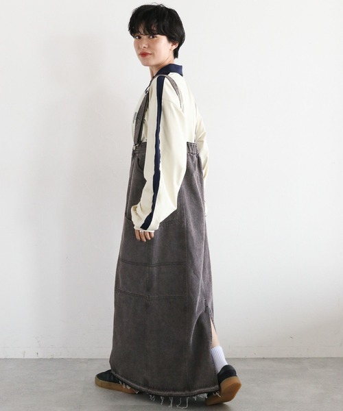 RAGEBLUE（レイジブルー）の「2WAYデニムジャンスカ/デニムスカート（デニムスカート・レディース・ブルー/ブラック・FREE）」の4枚目の写真