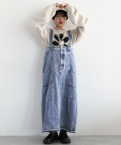 RAGEBLUE（レイジブルー）の「2WAYデニムジャンスカ/デニムスカート（デニムスカート・レディース・ブルー/ブラック・FREE）」の9枚目の写真