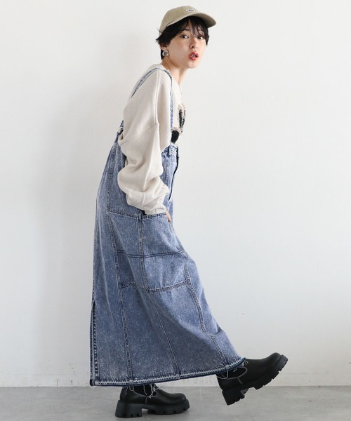 RAGEBLUE（レイジブルー）の「2WAYデニムジャンスカ/デニムスカート（デニムスカート・レディース・ブルー/ブラック・FREE）」の10枚目の写真