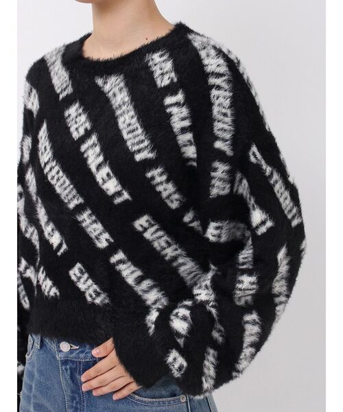 【セール】フェザーロゴジャガードニットトップス（ニット/セーター）｜EVRIS（エヴリス）