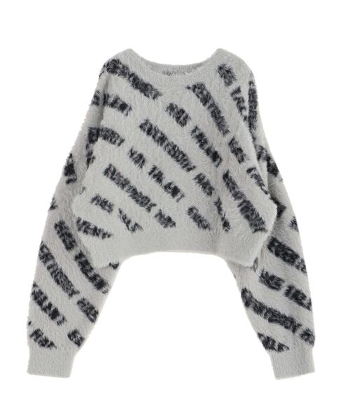 【セール】フェザーロゴジャガードニットトップス（ニット/セーター）｜EVRIS（エヴリス）