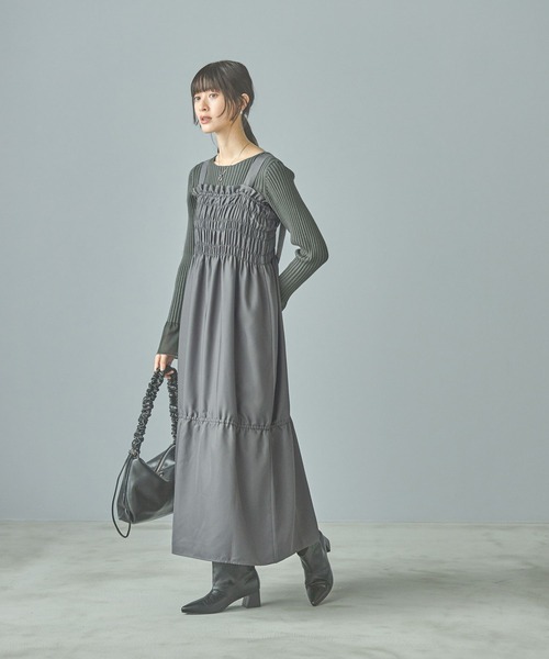 セール】シャーリングワンピース / 149912（ワンピース）｜LAKOLE