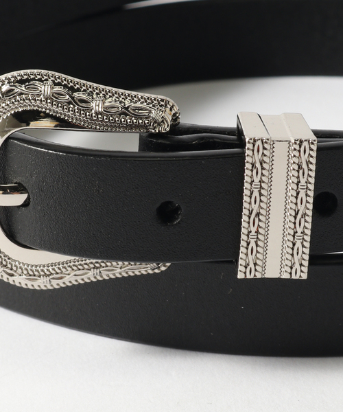 B.C STOCK(ベーセーストック)の「3point buckle レザーベルト(ベルト・メンズ・ブラウン/ブラック・MEDIUM/LARGE)」の5枚目の写真