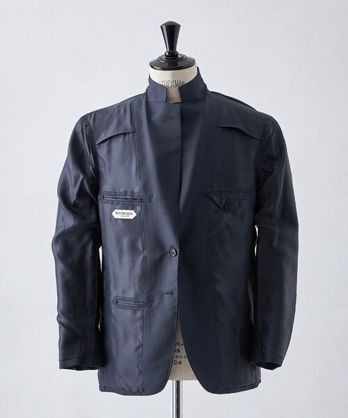 SOVEREIGN（ソブリン）の「＜SOVEREIGN＞モヘヤトロピカル シングル２Bスーツ（スーツセット・メンズ・ネイビー・52/50/48/46）」の2枚目の写真