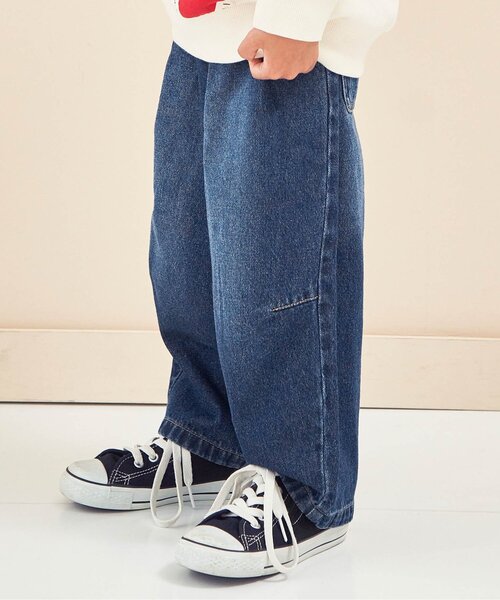 BREEZE(ブリーズ)の「【WEB限定】ワイドタックパンツ(その他パンツ・キッズ・カーキ/ベージュ/インディゴブルー/ネイビー/ブラウン/レッド・90/100/110/120/130/140/150)」の5枚目の写真