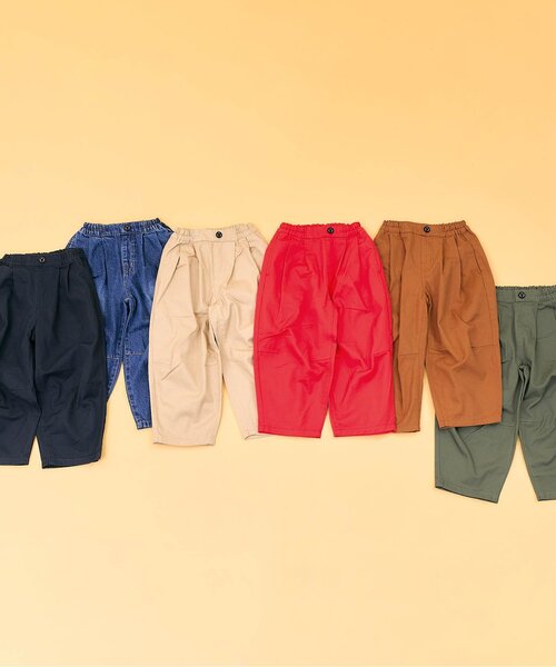 BREEZE(ブリーズ)の「【WEB限定】ワイドタックパンツ(その他パンツ・キッズ・カーキ/ベージュ/インディゴブルー/ネイビー/ブラウン/レッド・90/100/110/120/130/140/150)」の21枚目の写真