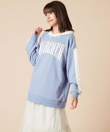 a.v.v（アーヴェヴェ）の「[140-150]オーバーシルエット配色ロゴスウェット（スウェット・キッズ）」