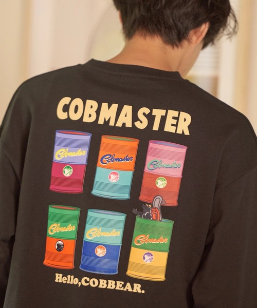go slow caravan(ゴースローキャラバン)の「COBMASTER/コブマスター 裏毛スウェット(ドラム缶ベアー)(スウェット・メンズ・ブラック/オートミール/マスタード・X-LARGE/LARGE/MEDIUM)」の2枚目の写真