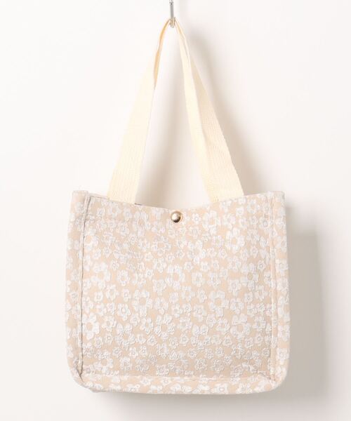 Mignonjour（ミニョンジュール）の「Mignonjour/フラワーミニトートバッグ M2579（トートバッグ・レディース・ホワイト/ベージュ/ブラック/ブルー・FREE）」の11枚目の写真