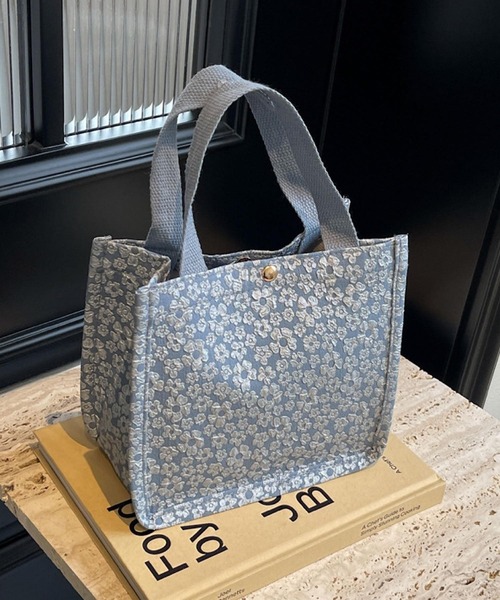 Mignonjour（ミニョンジュール）の「Mignonjour/フラワーミニトートバッグ M2579（トートバッグ・レディース・ホワイト/ベージュ/ブラック/ブルー・FREE）」の12枚目の写真