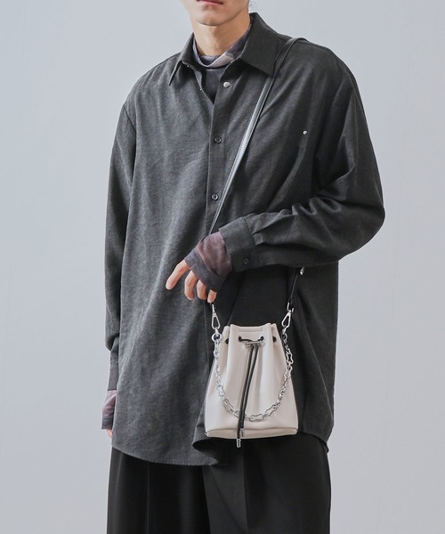 【セール】ピーチドレープロングシャツ(シャツ/ブラウス)|JUNRED(ジュンレッド) 【セール】ピーチドレープロングシャツ(シャツ/ブラウス)|JUNRED(ジュンレッド)