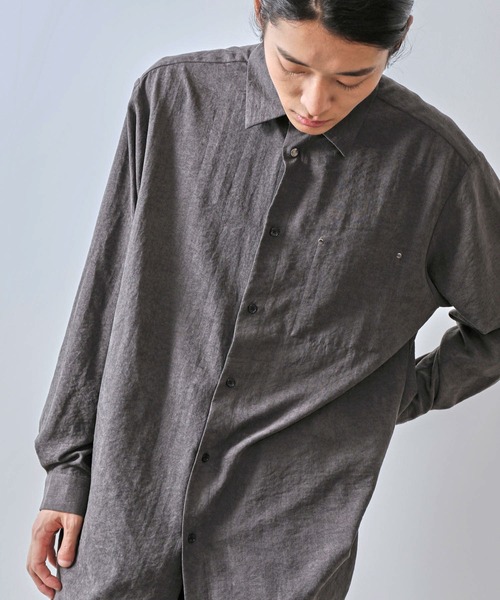 【セール】ピーチドレープロングシャツ(シャツ/ブラウス)|JUNRED(ジュンレッド) 【セール】ピーチドレープロングシャツ(シャツ/ブラウス)|JUNRED(ジュンレッド)