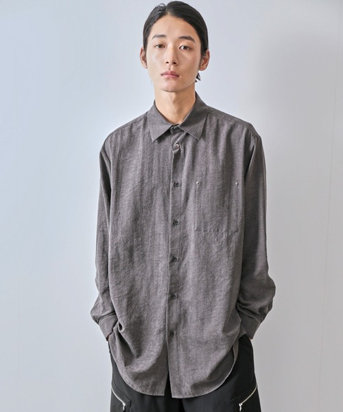 【セール】ピーチドレープロングシャツ(シャツ/ブラウス)|JUNRED(ジュンレッド) 【セール】ピーチドレープロングシャツ(シャツ/ブラウス)|JUNRED(ジュンレッド)