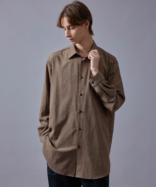 【セール】ピーチドレープロングシャツ(シャツ/ブラウス)|JUNRED(ジュンレッド) 【セール】ピーチドレープロングシャツ(シャツ/ブラウス)|JUNRED(ジュンレッド)