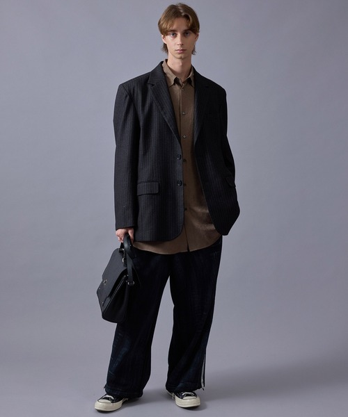 【セール】ピーチドレープロングシャツ(シャツ/ブラウス)|JUNRED(ジュンレッド) 【セール】ピーチドレープロングシャツ(シャツ/ブラウス)|JUNRED(ジュンレッド)