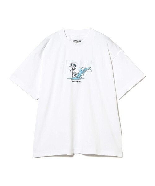 CHARI&CO（チャリアンドコー）の「CHARI&CO × NAGA / RAIN AKID TEE（Tシャツ/カットソー・メンズ・ホワイト・S/XL/L/M）」の2枚目の写真