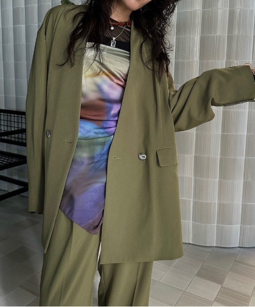 SMOKE FLOWER SCARF JACKET ※スカーフ無し SMOKE FLOWER SCARF JACKET