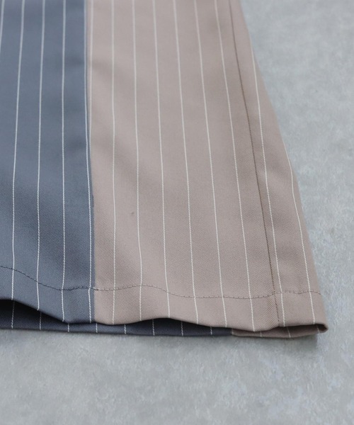antiqua（アンティカ）の「ストライプ柄ワイドパンツ（その他パンツ・レディース・ブルー/グレー・MEDIUM/LARGE）」の16枚目の写真