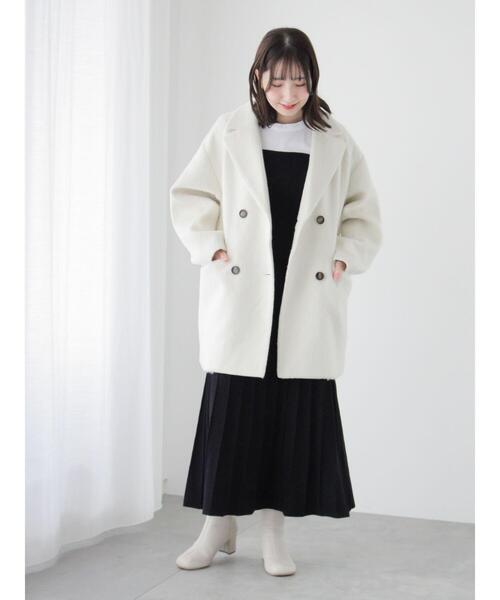 Te chichi TERRASSE（テチチテラス）の「ドッキングフレアニットワンピース（ワンピース・レディース・モカ/グレー/ブラック・F）」の9枚目の写真