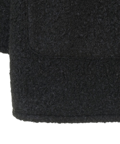 Green　Parks（グリーンパークス）の「ノーカラーZIPジャコット（ノーカラージャケット・レディース・アイボリー/ブラック・FREE）」の6枚目の写真