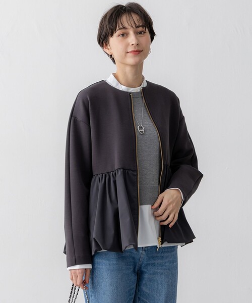 ラスト値下げ23区今季新品未使用【洗える】コットンエアーバルーン ライトアウター セール】【洗える】コットンエアーバルーン ライトアウター