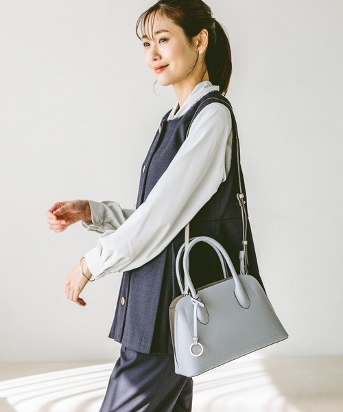 GLOBAL WORK（グローバルワーク）の「スペ軽3ROOM2WAYショルダー/234508（ショルダーバッグ・レディース・ホワイト系その他7/ライトブルー/ブラック/アイボリー/ブラウン/ベージュ/グレイッシュベージュ/ライトイエロー/ダークブラウン/ブラウン系その他・ONE SIZE）」の19枚目の写真