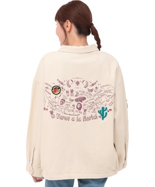 チチカカ（チチカカ）の「コラージュワッペンジャケット（ミリタリージャケット・レディース・オートミール/カーキ/チャコールグレー・FREE）」の17枚目の写真