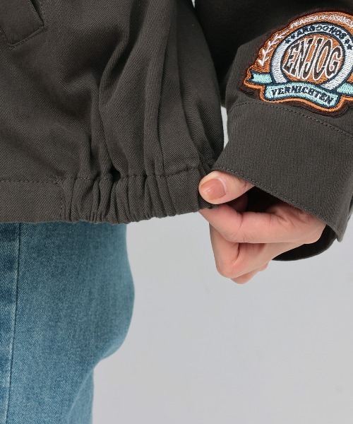 チチカカ（チチカカ）の「コラージュワッペンジャケット（ミリタリージャケット・レディース・オートミール/カーキ/チャコールグレー・FREE）」の22枚目の写真