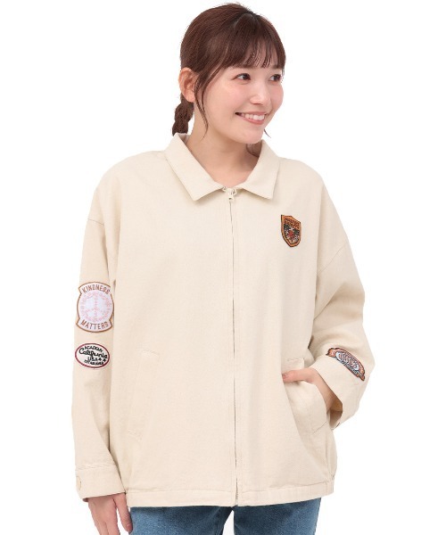 チチカカ（チチカカ）の「コラージュワッペンジャケット（ミリタリージャケット・レディース・オートミール/カーキ/チャコールグレー・FREE）」の14枚目の写真