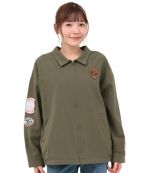 チチカカ（チチカカ）の「コラージュワッペンジャケット（ミリタリージャケット・レディース・オートミール/カーキ/チャコールグレー・FREE）」の15枚目の写真