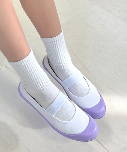 AmiAmi（アミアミ）の「【入園・入学・新生活】素材が選べるキャンバス・PVC　ストライプ上靴/パステルスクールシューズ上履き（その他シューズ・キッズ・ライトグレー/サックスブルー/ピンク/ラベンダー/ミント/ブルー系その他/グリーン系その他/パープル系その他・18cm/19cm/20cm/21cm/21.5cm/23cm/23.5cm/24cm/25cm/16cm/17cm/22cm/22.5cm）」の9枚目の写真