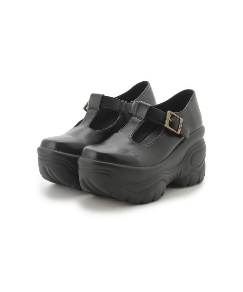 SNIDEL（スナイデル）の「スニーカーソールメリージェーン（パンプス・レディース・ホワイト/ブラウン/ブラック・LARGE/MEDIUM/SMALL）」の2枚目の写真