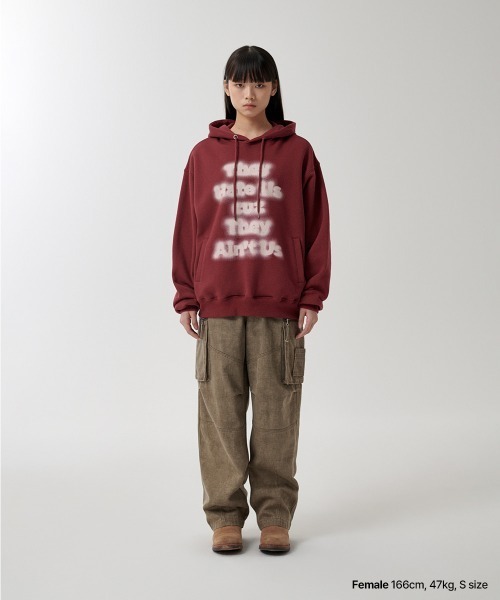 パーカー 「mahagrid/マハグリッド」 AIN’T US BLUR HOODIE/エイント アス ブラー パーカー レディース メンズ mahagrid/マハグリッド』 AIN'T US BLUR HOODIE/エイント アス