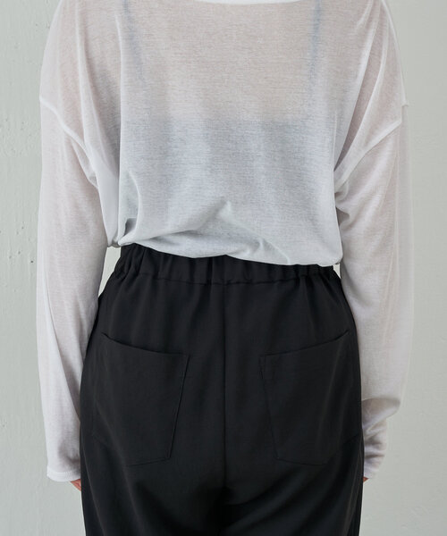 GALLARDAGALANTE(ガリャルダガランテ)の「【-3kg見えパンツ】【リニューアル!】ジャージーテーパードパンツ(その他パンツ・レディース・ダークグレー/ブラック/サンドベージュ・3/2/1/0/X-SMALL)」の8枚目の写真