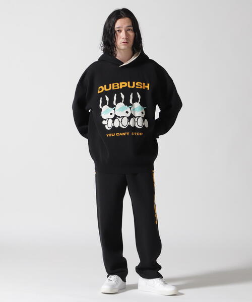 TAIN DOUBLE PUSH(タインダブルプッシュ)の「TAIN DOUBLE PUSH/タインダブルプッシュ/Exc. KNIT HOODIE(パーカー・メンズ・ブラック/ホワイト/ブルー・M/L)」の15枚目の写真