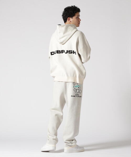 TAIN DOUBLE PUSH(タインダブルプッシュ)の「TAIN DOUBLE PUSH/タインダブルプッシュ/Exc. KNIT HOODIE(パーカー・メンズ・ブラック/ホワイト/ブルー・M/L)」の6枚目の写真
