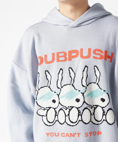 TAIN DOUBLE PUSH(タインダブルプッシュ)の「TAIN DOUBLE PUSH/タインダブルプッシュ/Exc. KNIT HOODIE(パーカー・メンズ・ブラック/ホワイト/ブルー・M/L)」の22枚目の写真