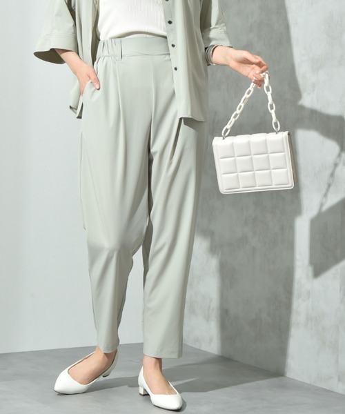 INTERPLANET(インタープラネット)の「【撥水・UV・接触冷感】テーパードパンツ(その他パンツ・レディース・グレー/ブラック/チャコールグレー・FREE)」の1枚目の写真