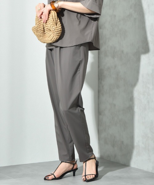 INTERPLANET(インタープラネット)の「【撥水・UV・接触冷感】テーパードパンツ(その他パンツ・レディース・グレー/ブラック/チャコールグレー・FREE)」の4枚目の写真