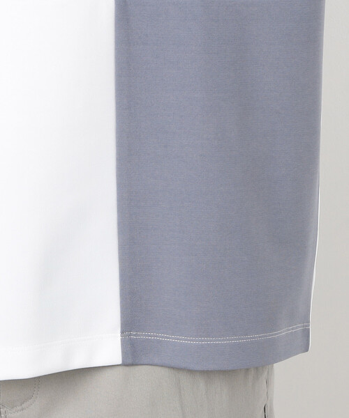 COMME CA ISM（コムサイズム）の「七分袖 カラーブロック パッチワークＴシャツ（Tシャツ/カットソー・メンズ・ブラック/チャコール/ネイビー/ホワイト・MEDIUM/LARGE/X-LARGE）」の22枚目の写真