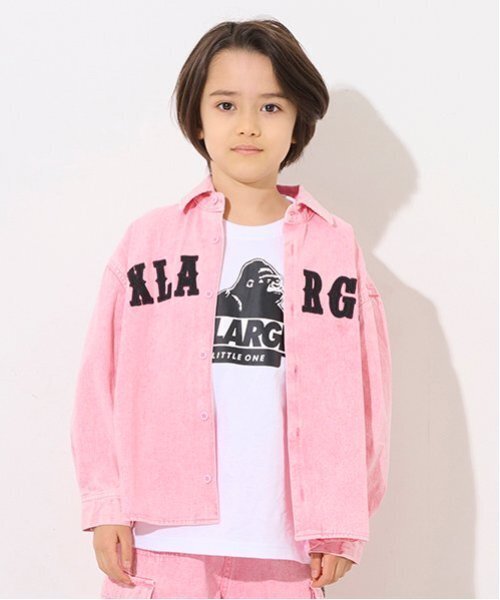 XLARGE KIDS（エクストララージキッズ）の「スランテッドOG半袖Ｔシャツ（Tシャツ/カットソー・キッズ・ホワイト/ライトブルー/ブラック/イエロー・90cm/120cm/110cm/80ｃｍ/100cm/140cm/130cm）」の7枚目の写真