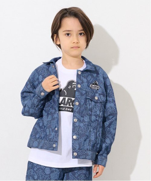 XLARGE KIDS（エクストララージキッズ）の「スランテッドOG半袖Ｔシャツ（Tシャツ/カットソー・キッズ・ホワイト/ライトブルー/ブラック/イエロー・90cm/120cm/110cm/80ｃｍ/100cm/140cm/130cm）」の11枚目の写真