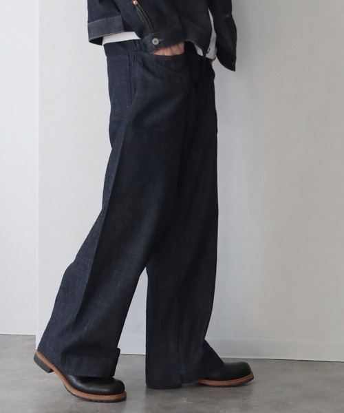 パンツ HOUSTON REPAIR DENIM FATIGUE PANTS HOUSTON（ヒューストン）の「【HOUSTON】REPAIR DENIM FATIGUE