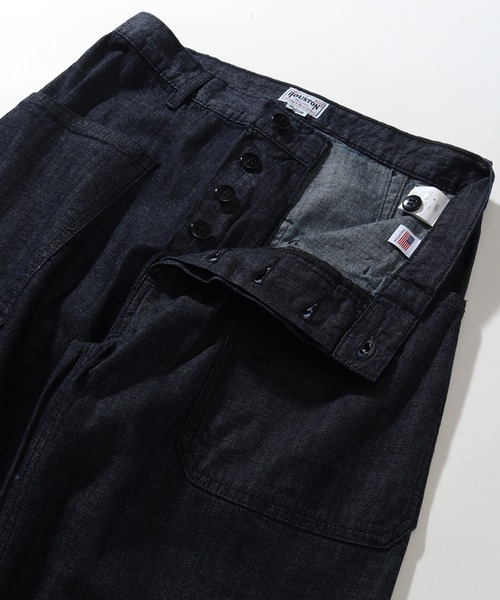 セール】【HOUSTON/ヒューストン】USA COTTON DENIM SAILOR PANTS