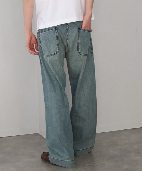 HOUSTON(ヒューストン)の「【HOUSTON/ヒューストン】USA COTTON DENIM SAILOR PANTS/デニムセーラーパンツ(デニムパンツ・メンズ・ブルー系その他/ブルー系その他2/ブルー系その他3・M/L/XL/S/XXL)」の18枚目の写真