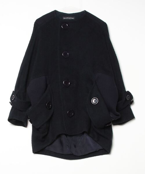 ブランド古着】ノーカラーコート（ノーカラーコート）｜mercibeaucoup