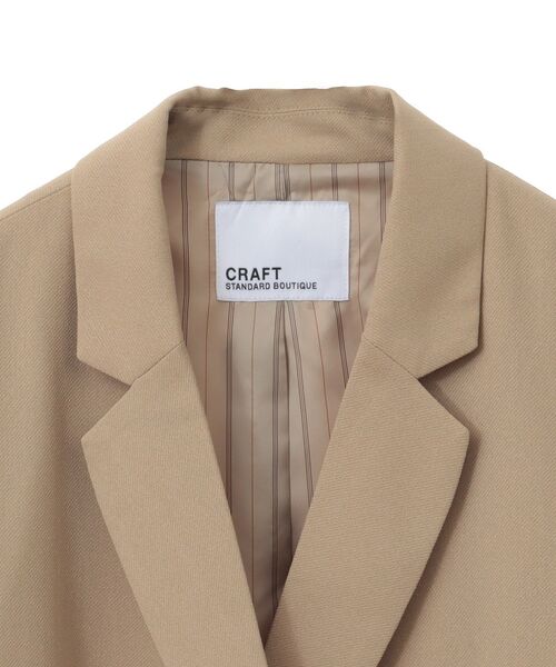 CRAFT STANDARD BOUTIQUE(クラフトスタンダードブティック)の「Wテーラードジャケット ◆(テーラードジャケット・レディース・グレイッシュベージュ/ダークグレー・FREE)」の20枚目の写真