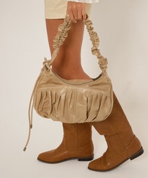 TINA：JOJUN | マルチウェイ プリーツフェイクレザーバッグ TINA：JOJUN(ショルダーバッグ)