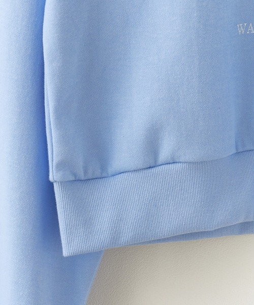 ROOPTOKYO（ループトウキョウ）の「College logo style bulldog print sweatshirt / カレッジロゴ風ブルドッグプリント スウェット（スウェット・レディース・グレー/ブルー/ライトグレー・FREE）」の6枚目の写真